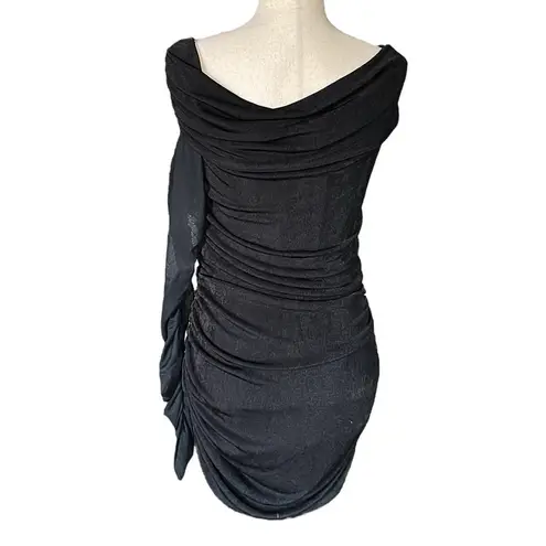 Poster Girl Dolls Kill BAD 'N BADDER OFF SHOULDER MINI DRESS