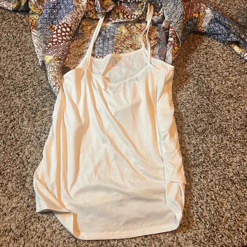 cupio Womens Lagenlook Tunic Top Blouse Long Sleeve Patchwork Multicolor L