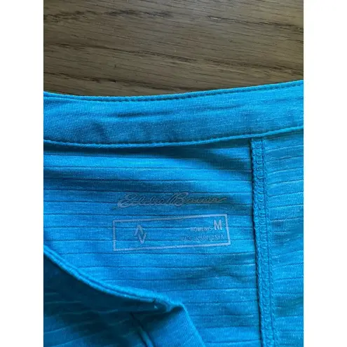 Eddie Bauer  Women Long‎ Sleeve V-Neck Stretch Ruched Shirt Sz Medium Lightweight thumbnail 3