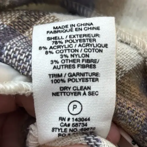 Avec Les Filles Plaid Flannel Jacket Shacket Large