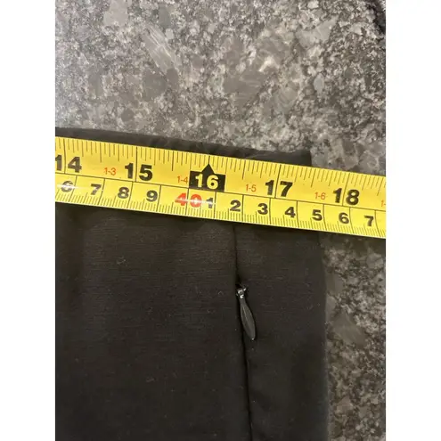 J JILL Essential Black Cotton Pants Size 14 Pull On Tapered Ankle Office Casual