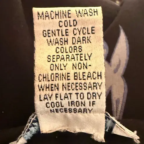 Cotton Couture Pants Set Tropical Nautical Fish Pockets Black Size Medium