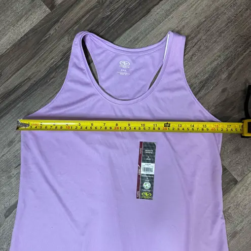 Women's Athletic Works Purple Sleeveless Moisture Wick Racer Back Tank Top S