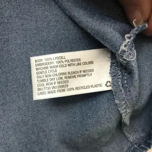 Knox Rose Knox‎ Rose Jean Tank Embroidered Floral Design - Size M