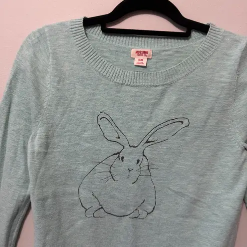 Mossimo Light Blue Rabbit Cotton Crewneck Sweater Size M Size M