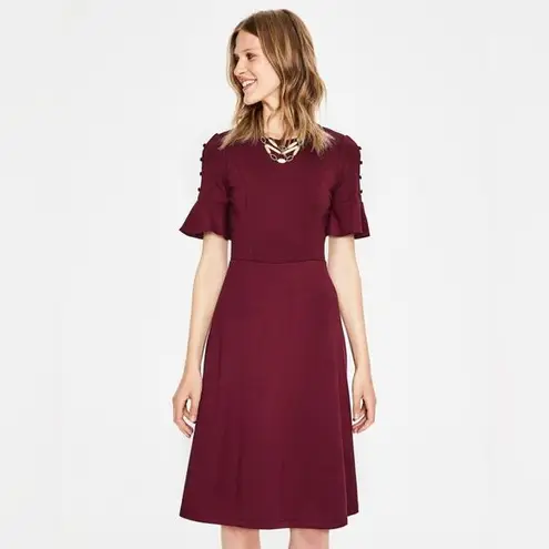 Boden USA Boden Alexis Jersey Dress Size 8 Burgundy Wine
