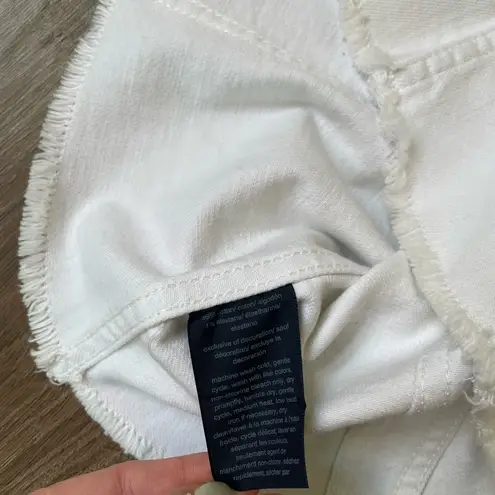 Tommy Hilfiger Hilfiger Jeans white denim jean jacket ~ raw hem ~ LIKE NEW ~ Women’s small