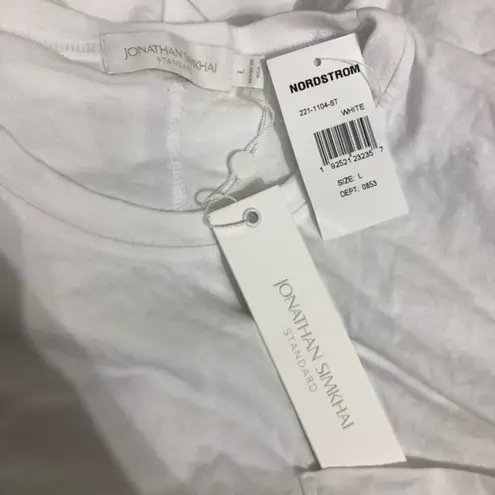 Jonathan Simkhai Sara Organic Cotton Dress White Large NWT