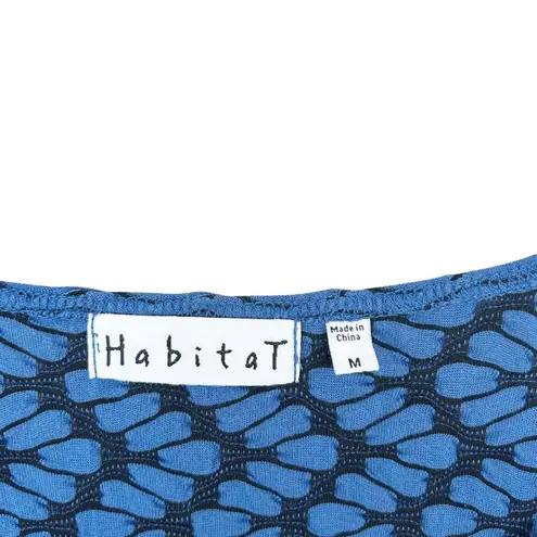 Habitat Blue Black Printed Tunic Sz M
