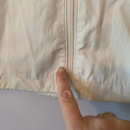 Aerie Offline  Cream Cropped Windbreaker Jacket Transitional Women's size Small - Image 10