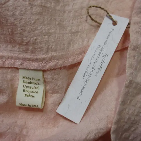 Christy Dawn NWT The Goldie in Petal Lace Seersucker Striped Maxi Dress L