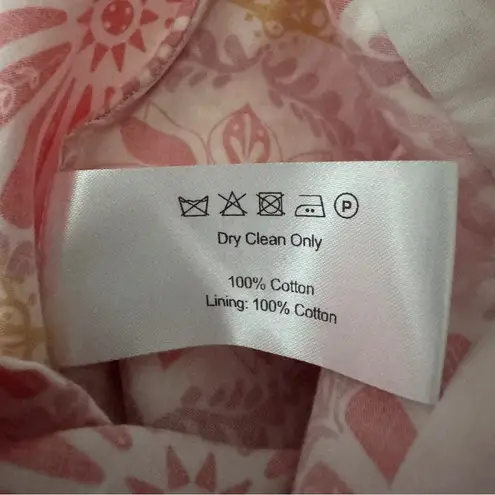 Borgo de Nor Goreti Dress in Cotton Pink Floral Size 10 NWOT