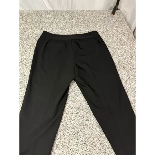 Larry Levine Women's Black Studded Waistline Stretch Dress Pants Size 10