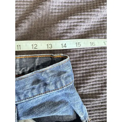 Arizona Jeans Arizona Straight Leg Slim Med Wash Denim Jeans Mid Rise Size 29x32 Logo Zip