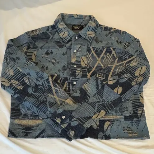 Ralph Lauren RRL Southwestern jacket Wool, linen, cashmere blend N… Blue Size undefined