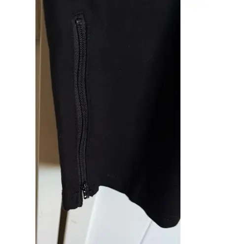 Betabrand Women's Pants XXL Petite Black Pencil Cigarette Ankle Zip Skinny Yoga