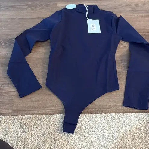 NWT HILL HOUSE HOME The Luna Bodysuit in Navy Cotton Jersey