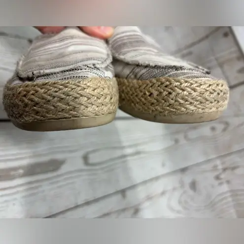 Esprit Espirit Women's Noella Espadrille Slip On Taupe Canvas Flats Size 6.5