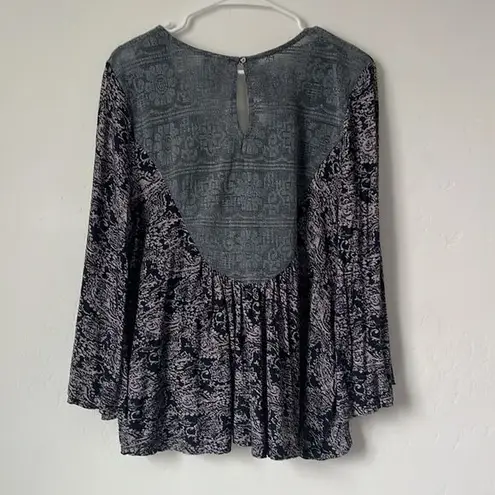 Anthropologie ‎ Akemi + Kin Marcella Peasant Blouse Paisley Boho M