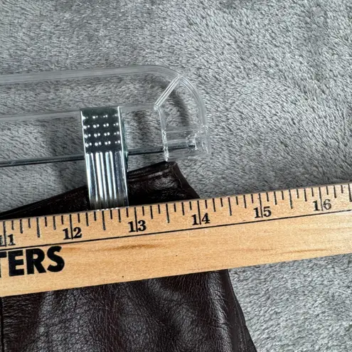 Sarah Taylor Vintage Genuine Leather Pencil Skirt 4 Brown Dark Academia Career