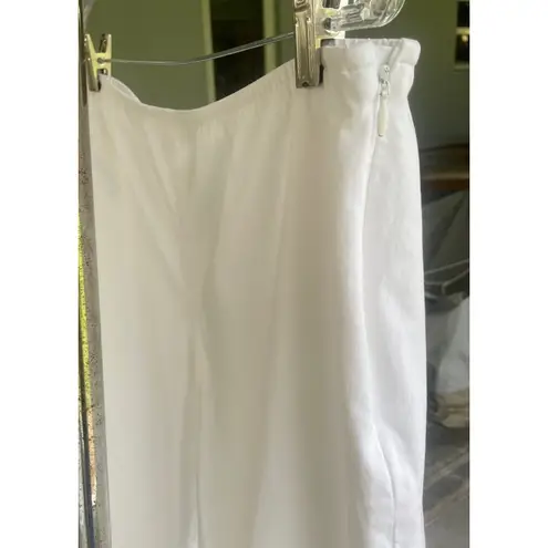 Eileen Fisher  SZ XL Organic Cotton & Spandex Elastic Waist Side Zip Pants Mature