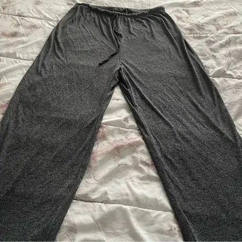 Also Known As Grey super soft pull on wide leg Atleasure drawstring pants siz L Gray Size L