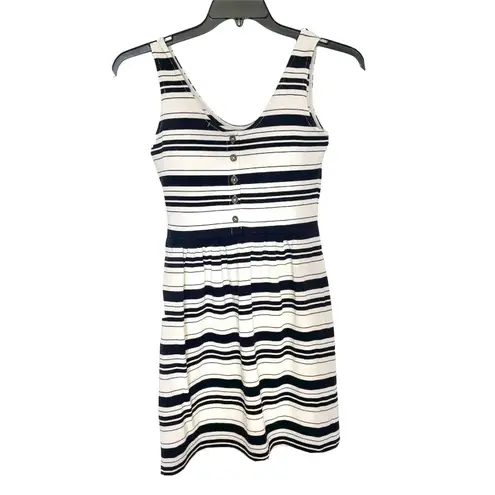 J.Crew Womens Dress Sz XS Striped Sleeveless Preppy Classic Modern Casual