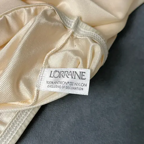 Vintage Lorraine Half Slip Skirt Size Tall Medium Ivory Trim A Length USA Made