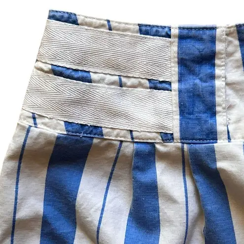 Fritzi Very High Waist Striped Blue & White Cropped Vintage Women’s Pants size 8