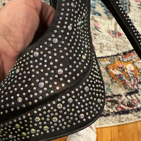 Delicacy DELUXY PLATFORM STILETTO BLING JEWELED SHOES 6.5