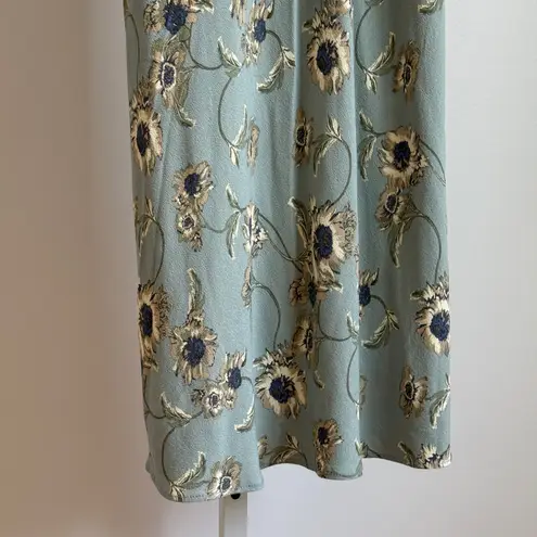 Treasure & Bond sz S Blue Floral milkmaid cottagecore Maxi Skirt