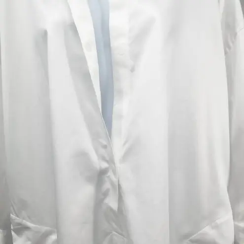 Norma Kamali Super Oversized T-Shirt Shirt Dress White Cotton XS