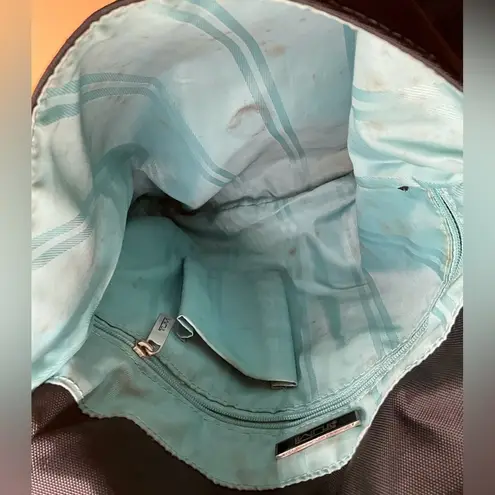 Very Rare TUMI Crossbody Travel Bag Black Nylon Magnetic Closure Flap Handbag