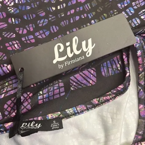 Lily | Purple Abstract Jungle Short