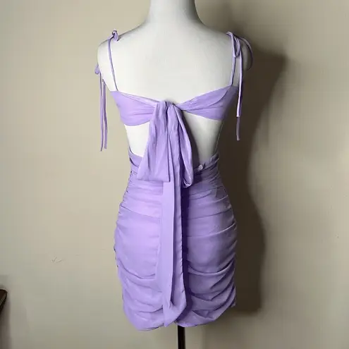 Lucy in the Sky Lavender Bow Tie Bodycon Dress