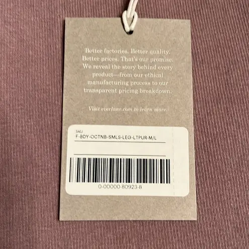 Everlane  The Seamless ribbed soft stretchy legging in light purple Size M/L NWT