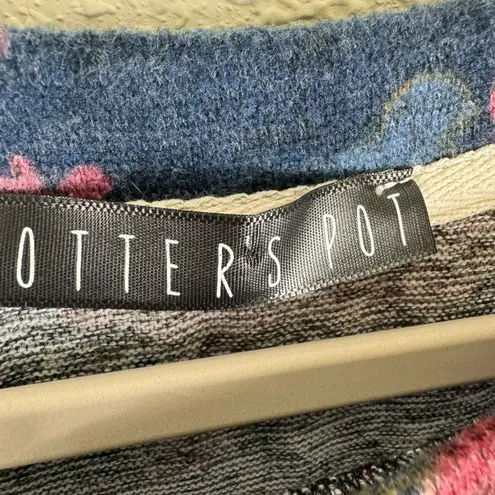 potter's pot Floral Sweater Dress Large