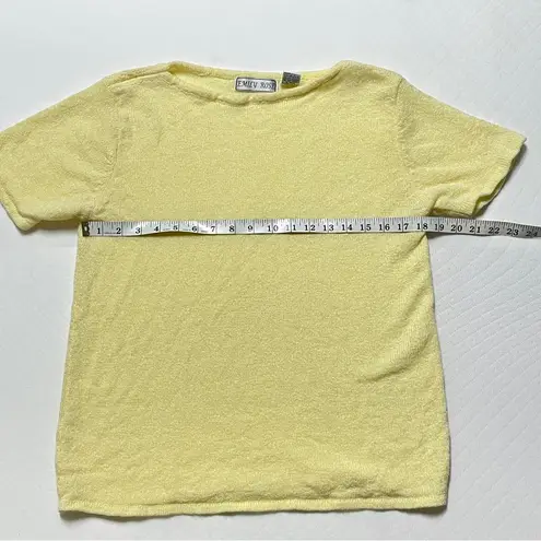 Emily Rose Vintage Y2K Butter Yellow Knit Top Women’s size large