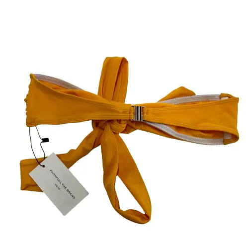 Faithfull the Brand Faithful the Brand Bikini Top Womens Small Yellow Sun Locales Swim