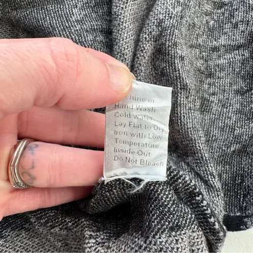 Ming Wang  Black Grey Cardigan Sweater Size Medium