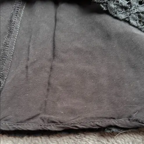 Hazel Black Ruffled Tiered Tank Top