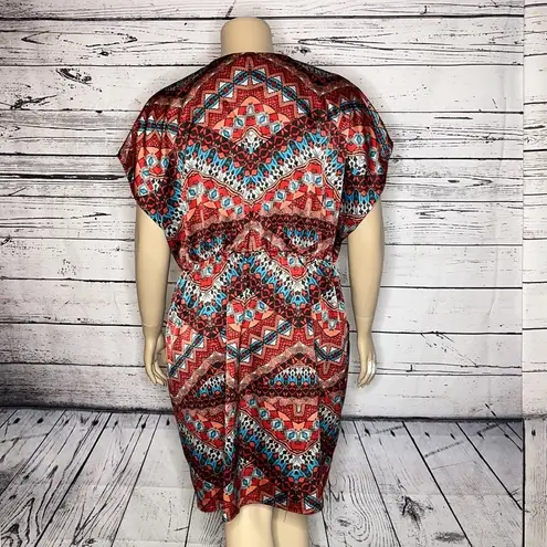 Fashion to figure FTF Size 3 Aztec Print Surplice V-Neckline Dress w/ Pockets