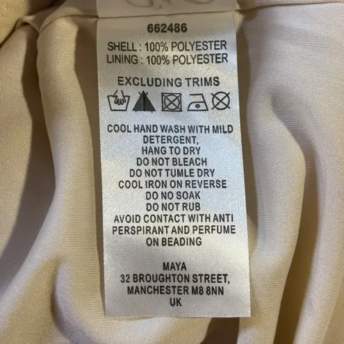 Maya Petite Women's Romper Beaded Sequins Floral Deep V