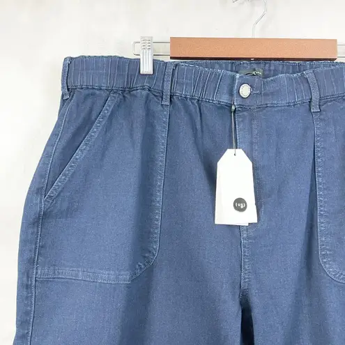 Universal Standard Womens Denim Cargo Pants Medium 18-20 Karlee Minimal Utility