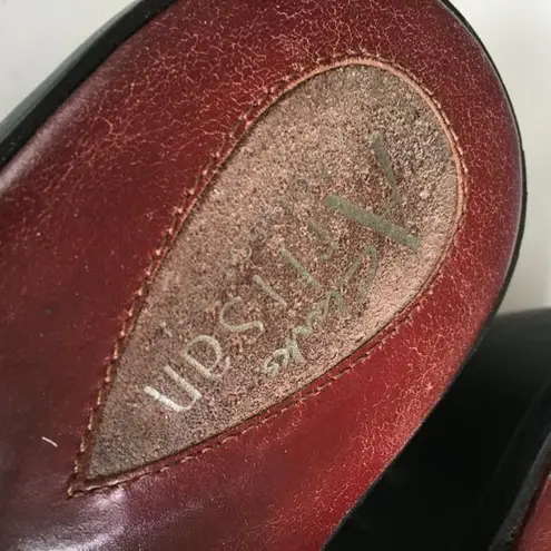 Clarks  CORDOVAN Slip On Shoes Burgundy Leather Womens Size 7M Comfy 84631‎