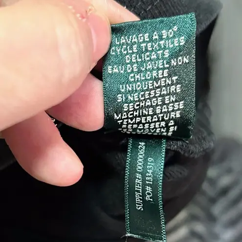 Lauren Ralph Lauren Petite PS Black Crew Neck Top, Made in Jordan Size undefined