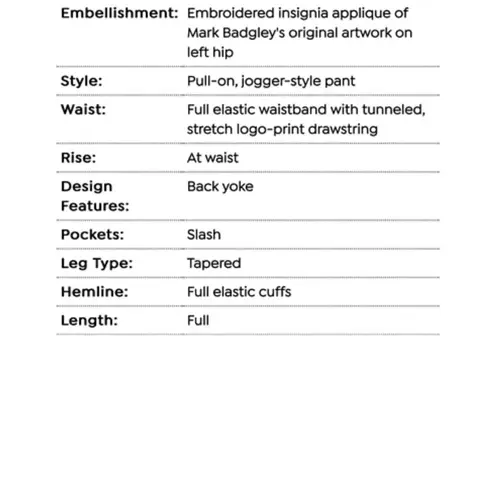 Badgley Mischka COPY - Black French Terry Joggers - So Soft! $200 - NWT - Image 6