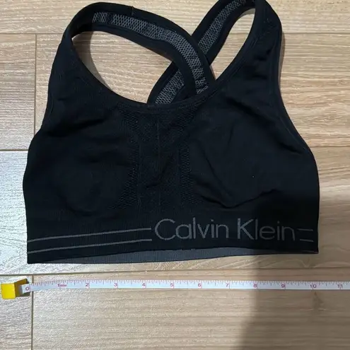 Calvin Klein  Performance Seamless Impact Sports Bra Grey/Black Reversible size x