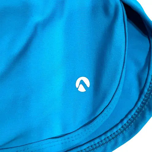 Next by Athena Lotus Swim Skort Small Blue Pickleball Tennis Stretch Made in USA