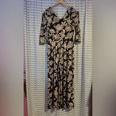 Soft Surroundings NWOT | Penelope Jumpsuit, Neutral Stamp Garden, XSP